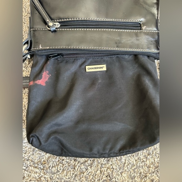 Giani Bernini black leather purse crossbody or shoulder 9”x7”x2” - Picture 14 of 14